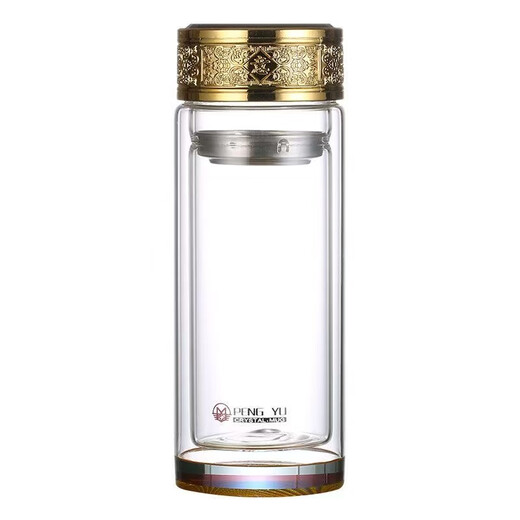 Kangpujia shoot 1 shot 2 new large-capacity water cup thermal insulation explosion-proof tea cup double-layer glass cup Internet celebrity hot cup tea warehouse one not recommended to shoot