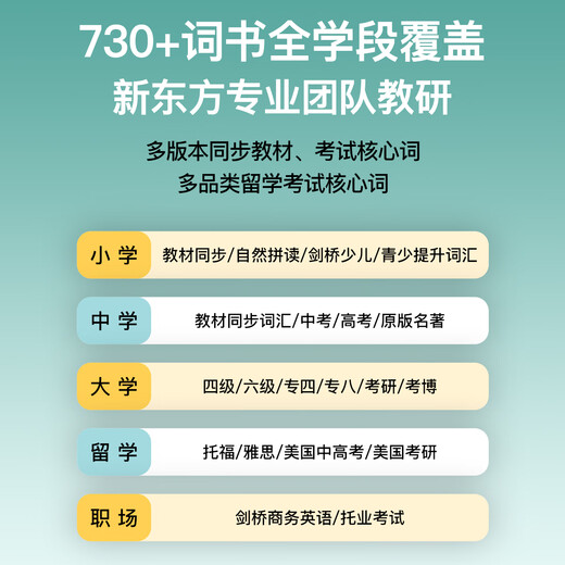 New Oriental Word Machine Pro super large eye-protecting ink screen real-life pronunciation built-in teaching materials for primary school students and high school students vocabulary memorization tool newly upgraded new product yellow