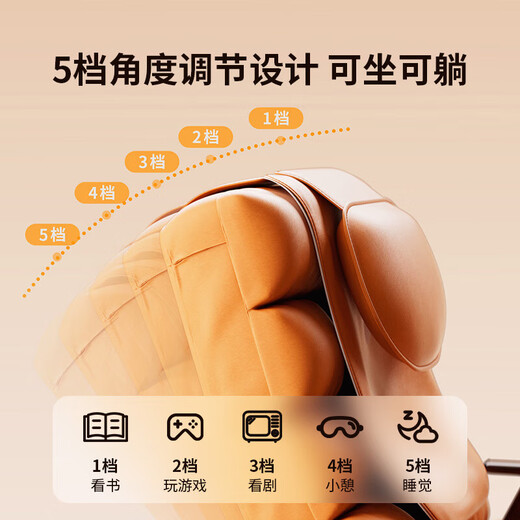 Oaks Massage Chair Full Body Home Small 2025 Top Ten Brands Compact Folding Smart Sofa Chair Leisure Rocking Recliner Double Ninth Festival Gift for Elderly Parents and Elders Practical Gray Upgraded Model Heightened and Lengthened + Back Wandering Massage + Detachable Cloak