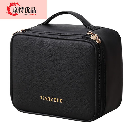 OIMG cosmetic bag portable large capacity 2023 travel cosmetic storage bag carry-on suitcase toiletry bag off-white pink / size 24*20*13cm