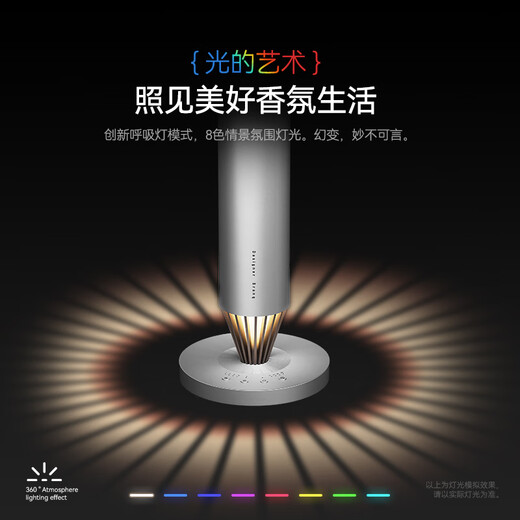 3004 Aroma Diffuser Home Living Room Smart Office Vertical High-end Desktop Commercial Diffuser Essential Oil Diffuser 7-Way Quick Release V900S Silver Comes with 1 Bottle - Review 2