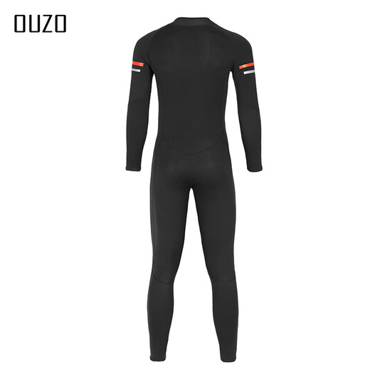 OUZO new 1.5mm wetsuit men's one-piece cold and warm wetsuit surfing suit jellyfish suit winter swimsuit black BCM2002-B M