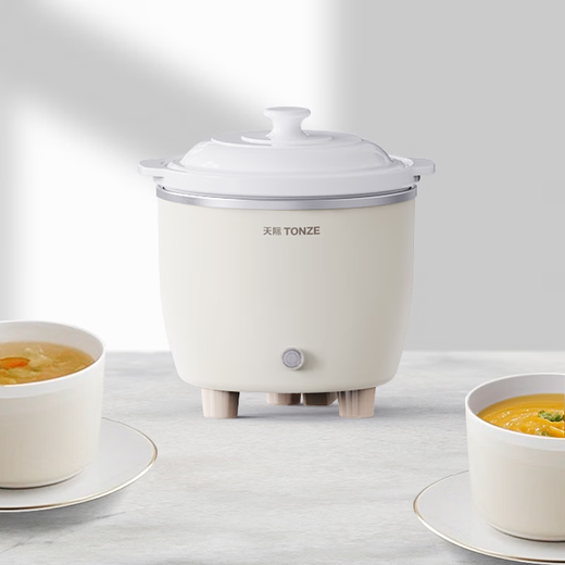 Tianji (TONZE) electric stew pot, soup pot, stew pot, electric stew pot, baby porridge pot bb pot, porridge health care, household ceramic bladder mini stew pot DDG-07DAD 0.6 liters