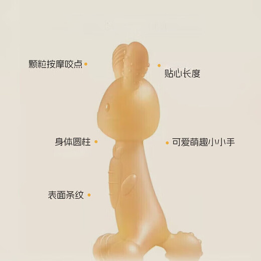 Dr. Ma baby teether, molar stick, baby molar chewing toy, 0-1 year old teether, teether set, 5 pieces