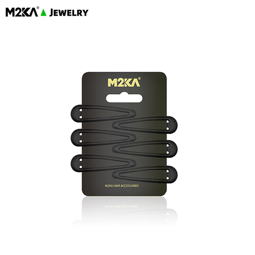 M2KA frosted hairpin bb clip new headwear one-word clip side clip fixed broken hair bangs hairpin female black * 6 pieces