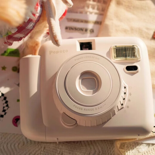 POPOTO instant camera, one-time imaging, MINI photo paper, instant school gift camera, commemorative ccd student camera, Morandi green, instant stand-alone model, no photo paper, no accessories