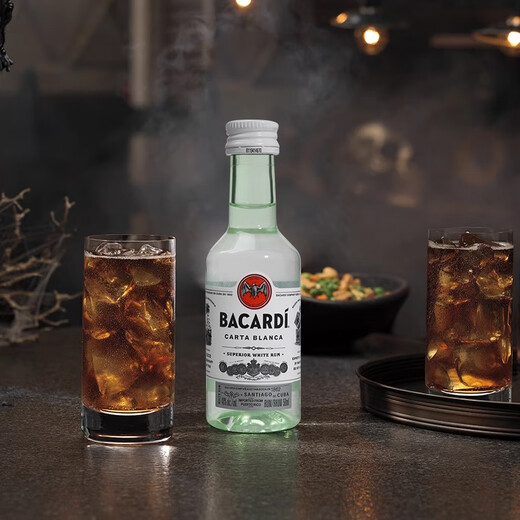 野格（JAGERMEISTER）小瓶洋酒 六大基酒  威士忌 白兰地 伏特加 朗姆酒 龙舌兰 金酒 bai加得白朗姆酒伴50ml*1瓶