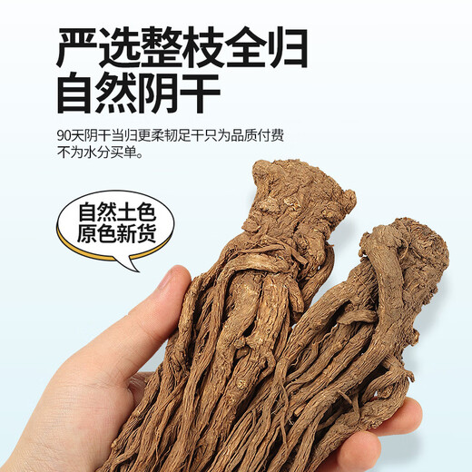 Juhetai Origin Hair Straightening Minxian Selected Special Grade Full-age Whole Root Angelicae 250g Angelica Head Tablets Soaked in Water Medicinal Materials