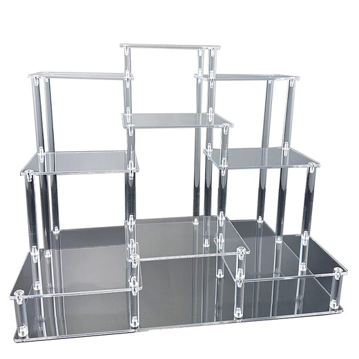 Shiganu acrylic transparent ladder frame doll display stand desktop storage rack 4th floor 12 booth large size