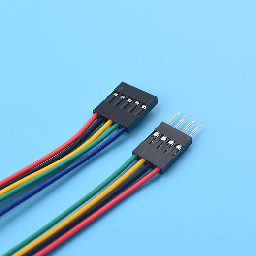 Zejie Dupont line 2.54mm terminal line spacing female to female male to female male to male single row color connecting wire 24awg 24AWG male to female 2p10cm (5 pieces)