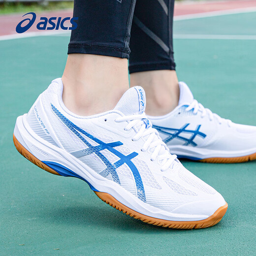 ASICS badminton shoes men's new COURT HUNTER FF shock-absorbing wear-resistant competition training sneakers white/blue-102 39