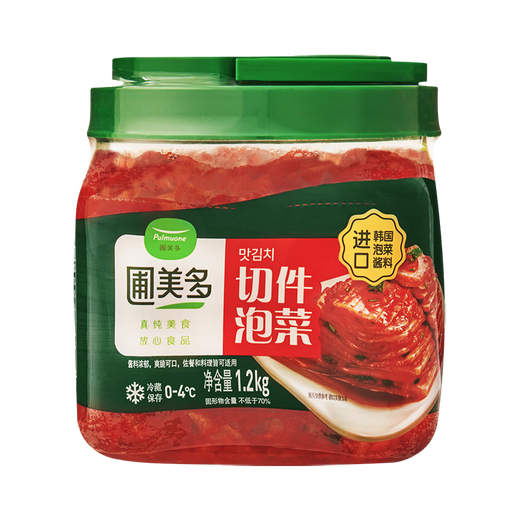 Pumeido New Year's Day best-selling kimchi cut into pieces 1.2kg/can Korean sauce spicy cabbage pickles for side dishes