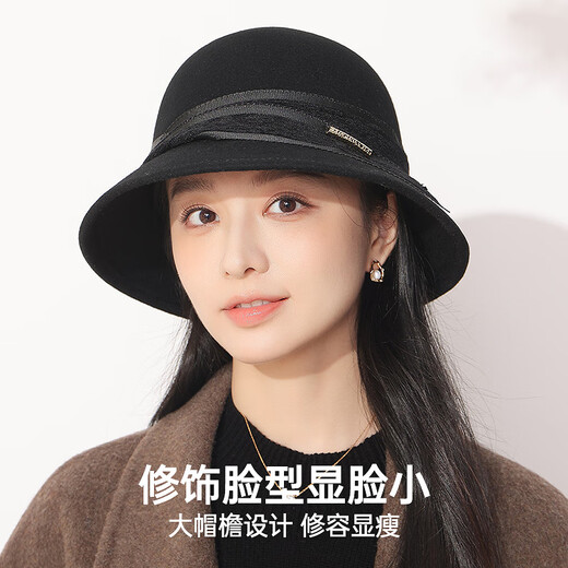 Hengyuanxiang Fisherman Hat Women's Autumn and Winter Warm Hat 2025 New Wool Fashion Versatile Basin Hat Birthday Gift