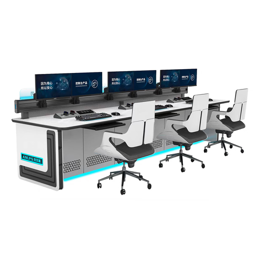 Modern technological console, high-end operation desk, command center, dispatching desk, security monitoring desk, workbench, size customization, contact customer service