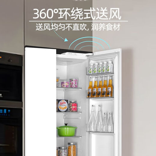 Холодильник Haier BCD-620WGHSSEDWV, 620 литров, с боковой дверью, первоклассный энергоэффективный, двухчастотный, с воздушным охлаждением, безморозный, большой вместительный холодильник из черного золота с очисткой