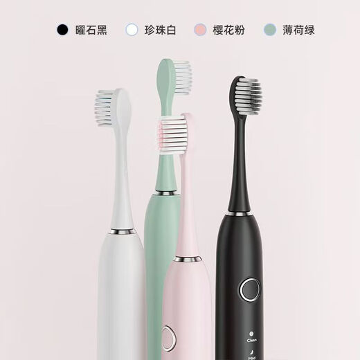 DSK电动牙刷充电款跨境成人款软毛自动声波充电式智能洁牙神器情侣款 白色【赠送8个刷头+旅行盒+支架】