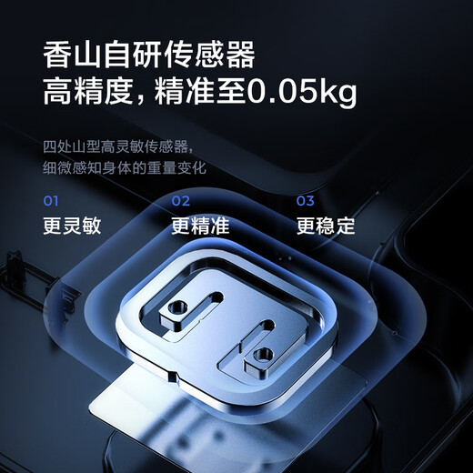 Xiangshan Gewichtswaage elektronische Waage menschlicher Körper Haushaltsgesundheitswaage hochpräzises hochauflösendes LCD-Display Yunbai Typ-C wiederaufladbares Modell