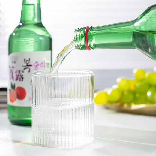 Jinrok Korean-style soju soju fruity sake low-alcohol green grape flavor must-have for the Spring Festival 4 bottles of soju 360ml grape grapefruit strawberry peach