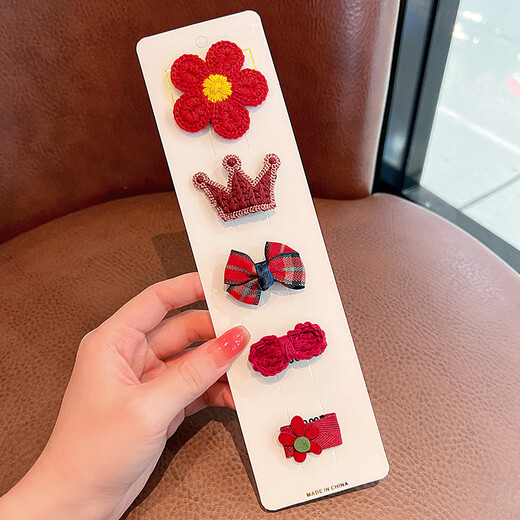 Gemeng baby hair clip full cloth bag baby hair clip does not hurt hair children girls hair clips girls cute hair accessories headwear