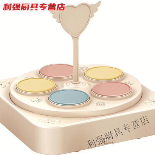 Xiongwochi automatic rotating dessert machine macaron cake machine birthday party decoration snack tray revolving sushi supplies single-layer milk white dessert machine