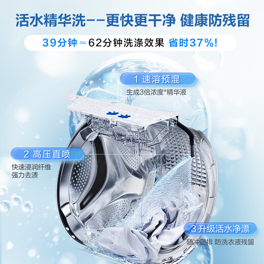 Haier Yunxi 4.0 ultra-thin fully automatic drum washing machine 10KG ultra-thin large diameter home appliances national subsidy trade-in OCC XQG100-SEU65DHU1