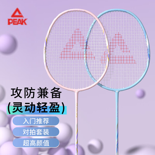 匹克羽毛球拍对拍碳复合超轻耐打成人儿童专业比赛训练球拍彩翼双拍