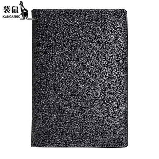 Обложка для паспорта из кожи кенгуру, высококачественная папка для билетов, бутиковая папка для проездных документов, повседневная деловая многофункциональная мужская и женская сумка для паспорта, черная