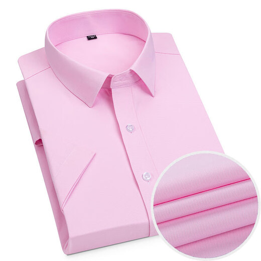 CEO Yageor 2025 summer new style for men's middle-aged and young lapels for business multi-color non-scalding and anti-wrinkle fashion trend short sleeves DX6630 38