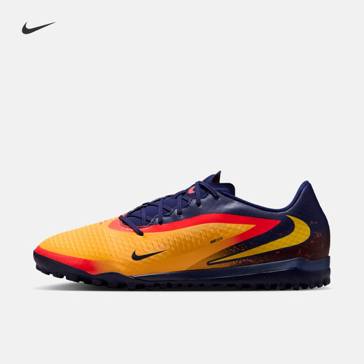 Nike Dark Series Haaland men's and women's TF football shoes winter NIKE PHANTOM 6 LOW HQ2326 800 laser orange/bright lemon yellow/space blue 42