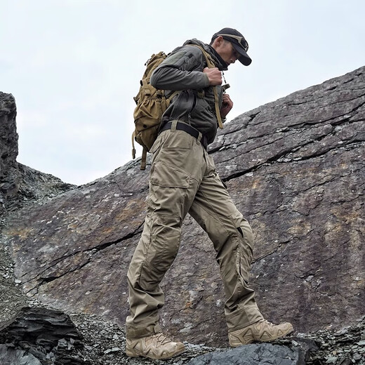 Ranger Customer Assault 2 Generation Tactical Pants Men's Autumn and Winter Wear-Resistant Overalls Water-Repellent Mountaineering Combat Pants Khaki M 135-150Jin Jin is equal to 0.5 kg