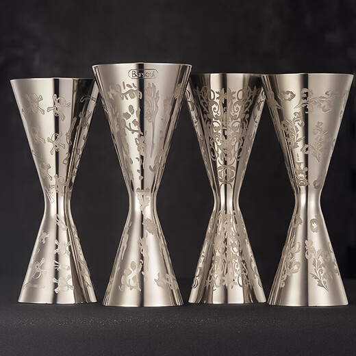 Wilkie wine measurer classic Japanese wine measuring cup bartending measuring cup 304 stainless steel integrated ounce cup with scale tool mirror light 30/45ml