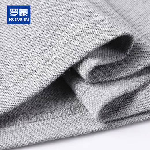 ROMON short-sleeved T-shirt men's business polo shirt men's summer casual short-sleeved men's tops jacket men white XL