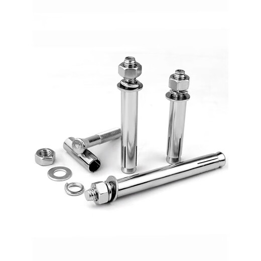 Thousand-speed wheel national standard 304 stainless steel expansion screw bolt lengthened expansion tube M6*80 (10 pieces) 304