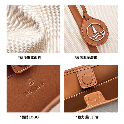 Navikel bolso de navegación pequeño italiano bolso de mano para mujer 25 nuevo estilo bolso de piel de vaca bolso de moda de gran capacidad blanco roto