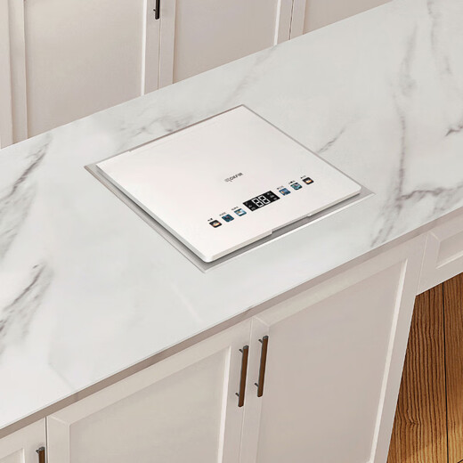 Merkfield crushed residue sink dishwasher household embedded countertop stainless steel inner cavity ultrasonic cleaning tableware high temperature steam washing hot air drying white single tank stainless steel inner cavity + crushed residue (water outlet on the right)