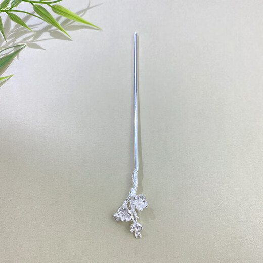 CHINA GOLD hairpin pure silver 999 new Chinese style flower hairpin hairpin Hanfu headdress birthday Chinese Valentine's Day gift for girlfriend and wife about 18.51g