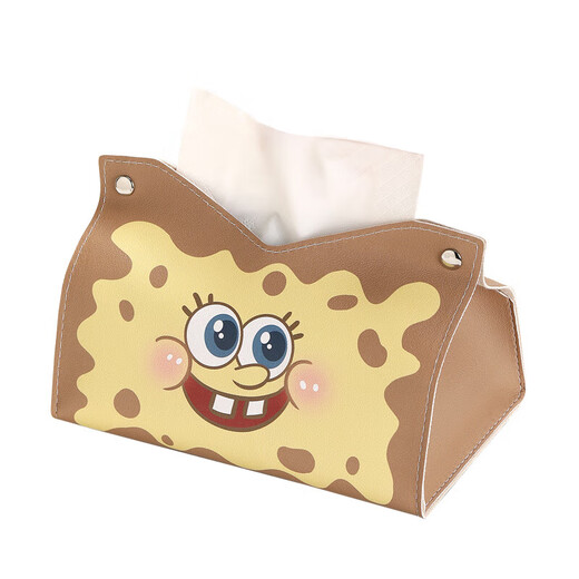 Cute Cartoon Hand Storage Bag for Men and Women Can Hold Tissue Bags and Cosmetics SpongeBob SquarePants Pink