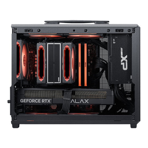 SAMA Fun 3 Type-C Black Desktop Portable Matx Small Case Four-Side Mesh/5 Fan Positions/160mm Cooling/350mm Graphics Card/ATX Power Supply