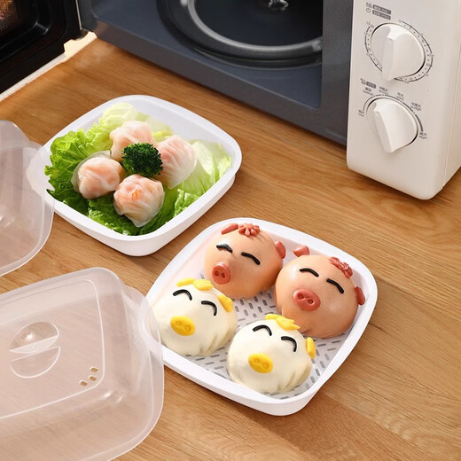 Home Story Japanese imported microwave steamer household microwave steaming box kitchen heating steamed buns special utensil steaming bowl