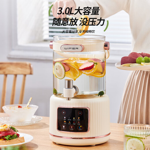 SUBOAER Health Pot 4.5L Large Capacity 316 Heating Plate Multifunctional Household Tea Boiler Stewing Pot Integrated Water Temperature Wine Boiling Teapot Boil Kettle Boiling Kettle Flower Tea Bucket 4.5L Thickened Tea Leak 316 Heating Plate + 10H Constant Temperature Full Glass