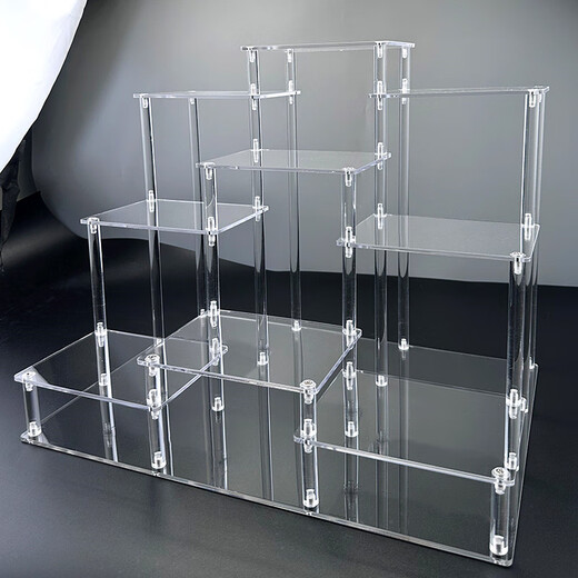 Shiganu acrylic transparent ladder frame doll display stand desktop storage rack 4th floor 12 booth large size