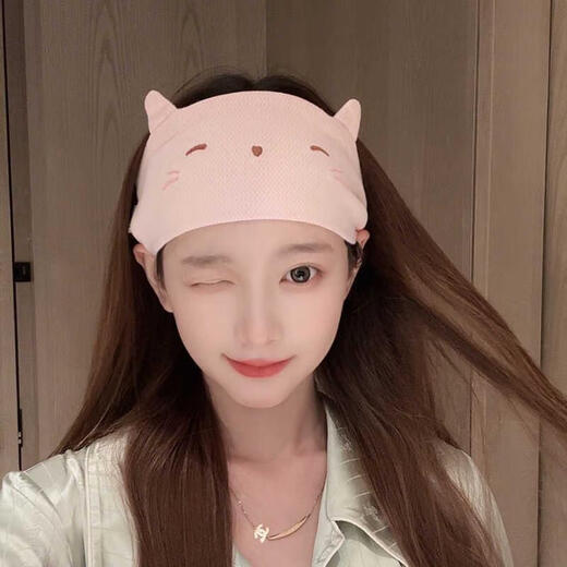 Jingyouyu confinement headband for women in summer thin maternity forehead protector headscarf air-conditioned room windproof maternity confinement hat postpartum spring and autumn blue elephant one size