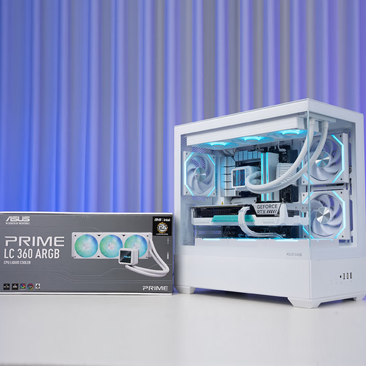 ASUS 24-issue interest-free 9600X/RTX5060Ti host Tianxuan white family bucket RTX5070 graphics card desktop assembly computer e-sports game design AIDIY complete machine with one 9600X+RTX5060 Tianxuan