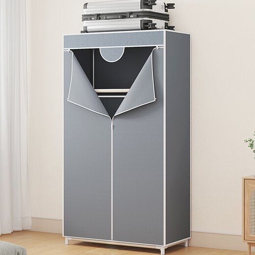 蜗家简易衣柜卧室布衣柜加厚组装衣橱衣服收纳柜出租屋宿舍布衣柜