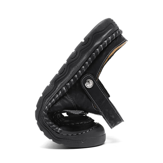 凉鞋男潮户外运动外穿包头休闲鞋拖鞋2025新款秋冬透气男士沙滩鞋 灰色 【超纤皮A673】 48