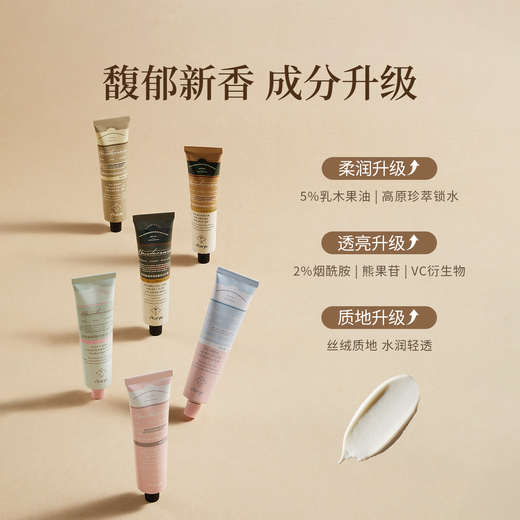 AARYE mikko joint classic single Annoya aluminum tube fragrance hand cream moisturizing and hydrating aromatic classic light rose and ginger candy 75g*1