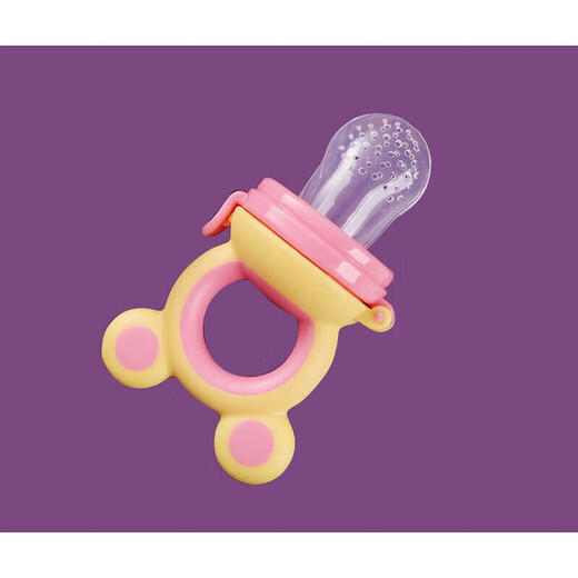 Qingsiyi baby fruit and vegetable music children's chewy silicone newborn rice cereal for infants and young children to eat fruit food supplement yellow powder