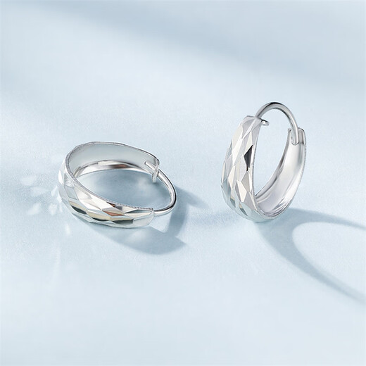 Safir platinum earrings for women platinum PT950 prism flash car flower snake belly earrings platinum earrings about 1.85 grams