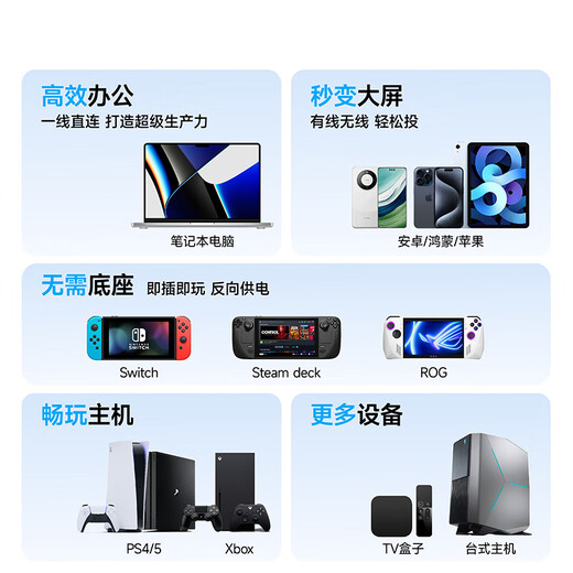 C-FORCE 18-inch MiniLED touch 144hz high brush portable display switch mobile phone laptop secondary screen portable screen desktop extended screen 2k e-sports screen 16-inch 2.5K 144Hz 16H metal arm hanging