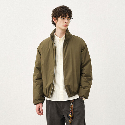 714street3M Thinsulate warm velvet jacket for men 2025 autumn and winter new lightweight three-proof high-pile cotton jacket crocodile color L